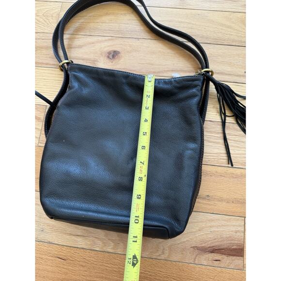 HOBO Merrin Convertible Pebble Leather Backpack Shoulder Bag Black - Picture 9 of 9